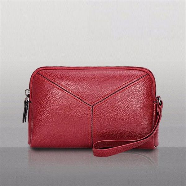 

coin purses women fashion 3 solid colors zipper small square bag for ladies simple classic soft short, Red;black
