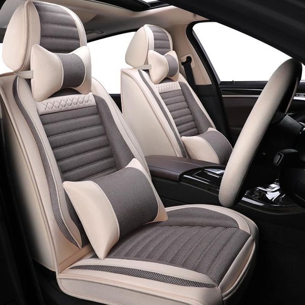 

universal flax car seat covers for hummer all models h2 h3 accessories auto styling cushion protector