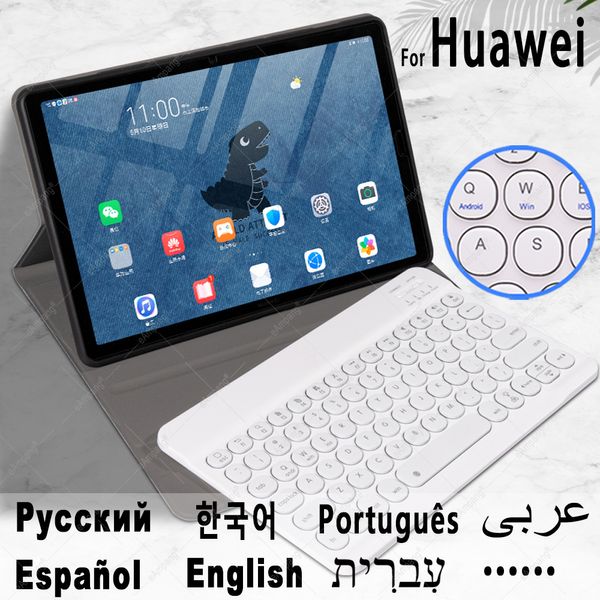 Custodia con tastiera Bluetooth per Huawei Mediapad T5 10 M5 lite 10.1 M5 10 Pro M6 10.8 Matepad 10.4 Pro 10.8 T10 T10S 10.1