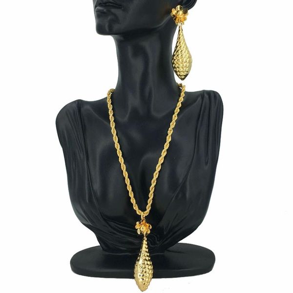 

earrings & necklace mejewelry simple pendants fashion jewelry 24k gold plated special design stainless steel with, Silver