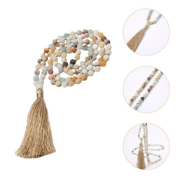 

pendant necklaces 1pc bohemia style necklace beading tassel decorative beaded, Silver