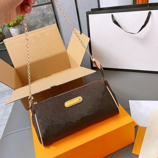 

leather handbag comes with a box woc chain shoulder bag women luxurys fashion designers bags female clutch classic girl handbags