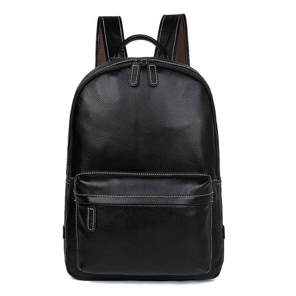 

backpack large capacity mens leather for travel casual men daypacks 7273a-1