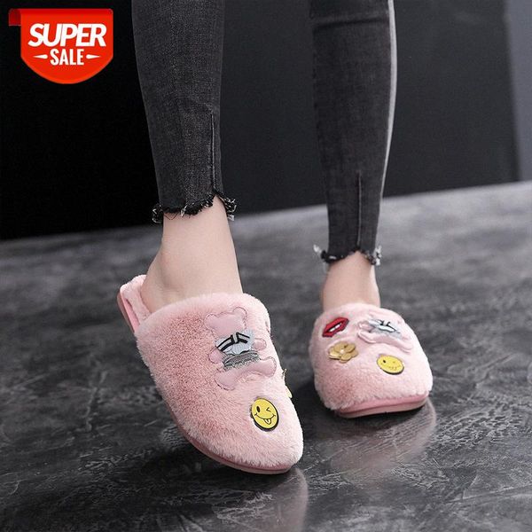 

home furnishing cotton slippers in autumn and winter #gm6v, Black