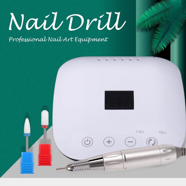 

electric manicure nail drill machine file led display tools bits polisher & accessories