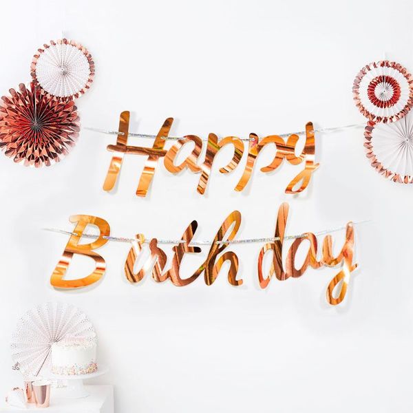

party decoration happy birthday banner garland letter decor decorations kids