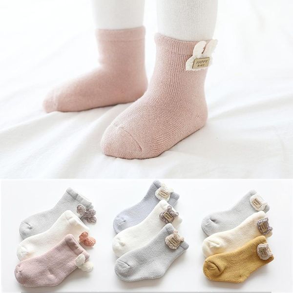 

socks baby soft breathable boys girls cartoon decorative born cotton, Pink;yellow