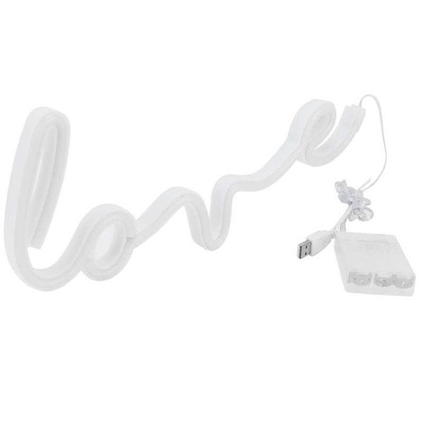 

party decoration supplies for kids glow love letters neon signs led decorative light bedroom usb/battery