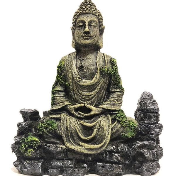 

decorations 2 style fish tank aquarium decor ancient buddha lighthouse statue for ornament accessories