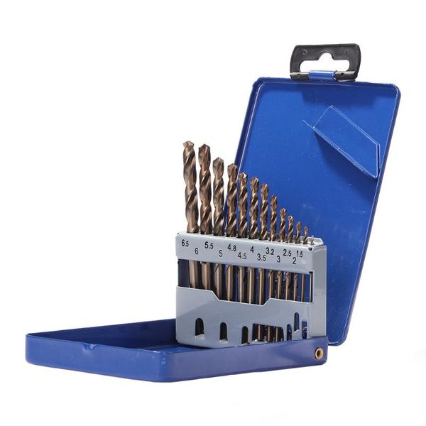 

13pcs handle bits combination set with case 1.5-6.5mm 13 type twist drill holder chrome vanadium steel power repair hand tool professional s
