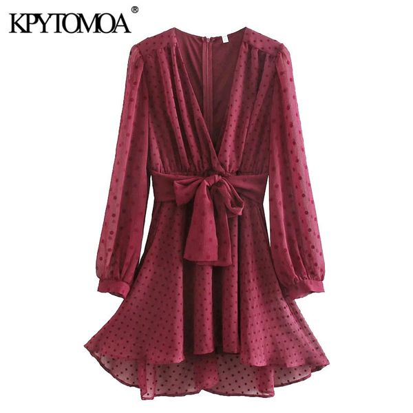 

women chic fashion with belt dotted mesh mini dress vintage long sleeve back zipper female dresses vestidos mujer 210416, Black;gray