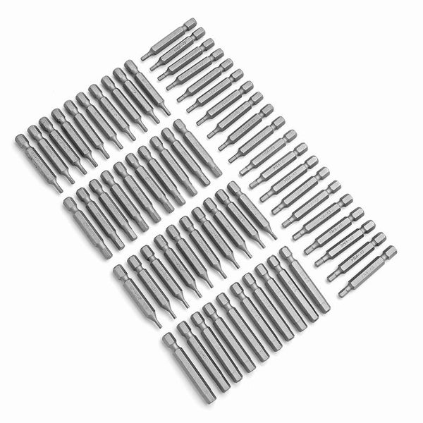 

10pcs 1/4 hex shank h2 h2.5 h3 h4 h5 h6 screwdriver bit set 50mm long allen key bits for home repair hand tool tools