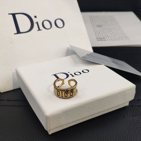 

70% off luxury jewelry dijia new fashion letter open ring in 2021, Golden