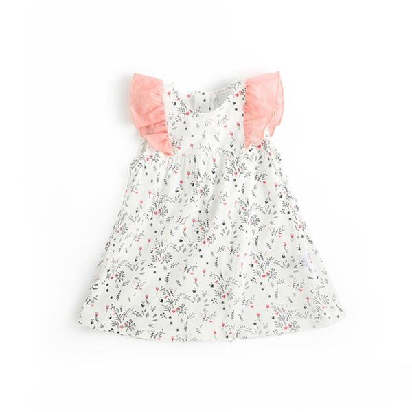 

girl's dresses 2021 summer floral girls clothes kids short sleeve for flowers dress princess baby girl party children clothing, Red;yellow