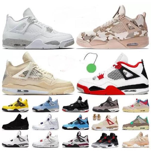 

4 motorsports alternate basketball shoes men women 4s red thunder university blue white oreo black cat outdoor mens trainer shoe
