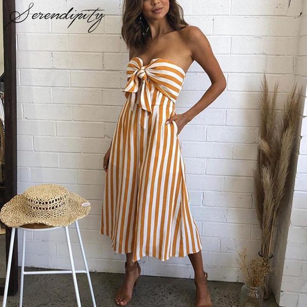

women's jumpsuits & rompers guyi striped bandage long jumpsuit women sleeveless wide leg summer female romper jump suit overalls 2021, Black;white