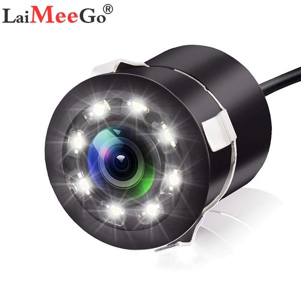 

car rear view cameras& parking sensors backup camera with 8 leds night vision 18.5mm full hd ccd cam 170 degree waterproof rearview