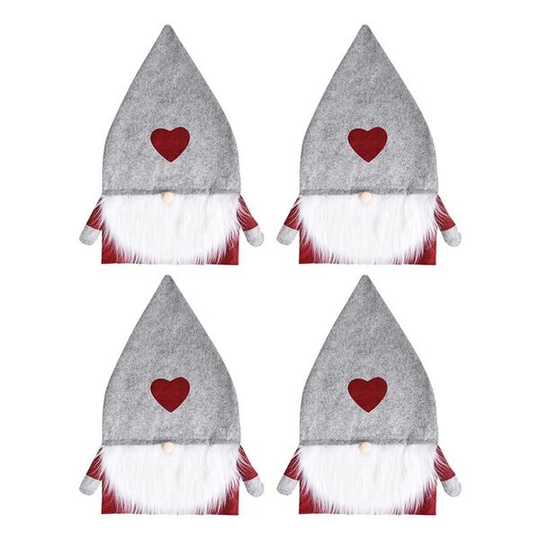 

pcs santa hat chair cover year dining table christmas home decoration covers