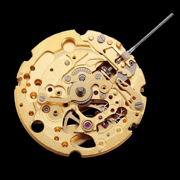 

repair tools & kits 21 jewels accuracy automatic self-winding movt miyota 82s5 standard mechanical movement golden skeleton dial design