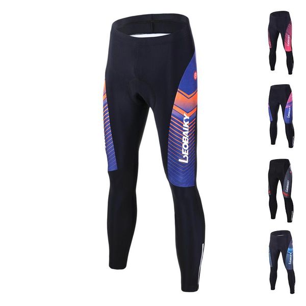 

racing pants spring autumn cycling tights men gel mtb bike trousers bicycle long shorts fitness reflective downhill, Black;blue