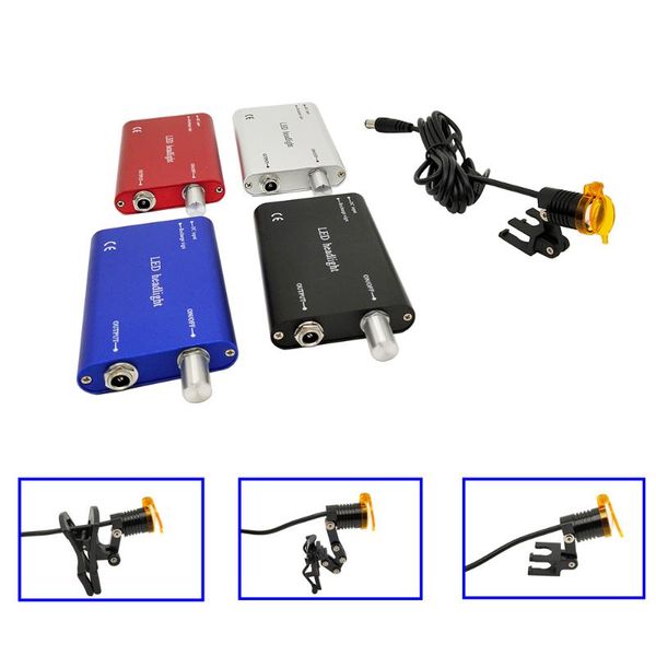 

headlamps 3w led headlight with metal clip suitable for binocular magnifiers