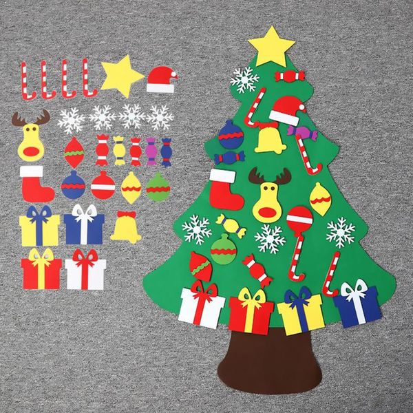 

christmas decorations 2021 felt tree children's diy decoration pendant 105cm