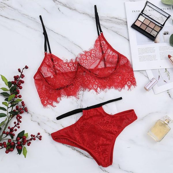 

bras sets women fashion lace lingerie european clothes exotic apparel underwear shorts micro bikini set lenceria zynu, Red;black