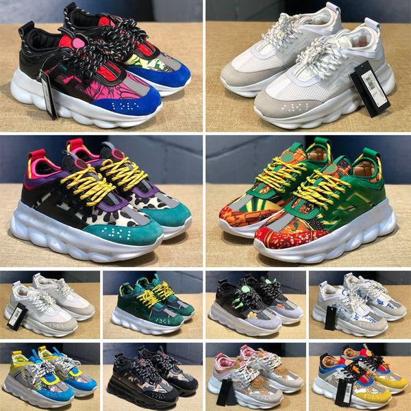 

women men casual shoes leather patchwork triple s breathable chain reaction sneakers schuhe walking trainers, Black