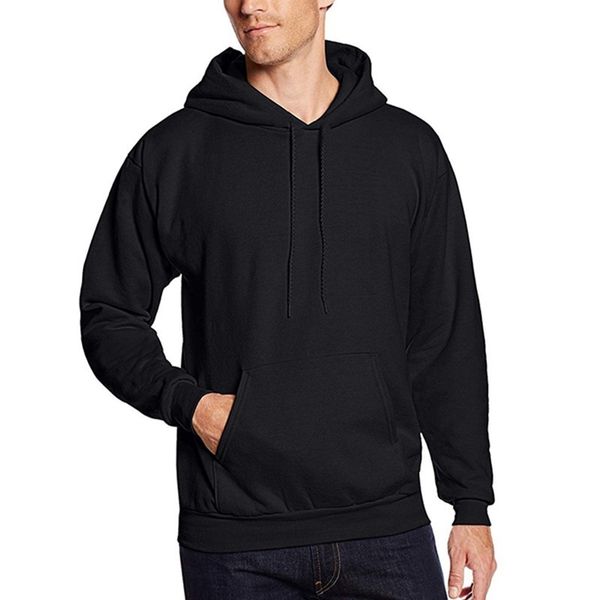 

fashion fleece sports men's hoodie t65 coat, Black