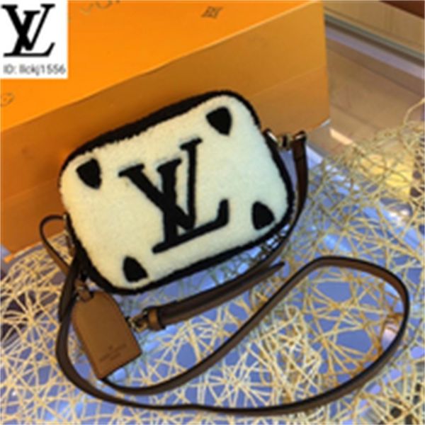 

bag bags brand handbags r hair camera luxury women r3x2 iconic bags m68599 handles shoulder white totes cross lamb bodybag, Red;black