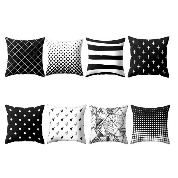 

feiqiong fashion 2021 pillow case quadrade pillowslip covers floral striped throw pillowcase geometric decor
