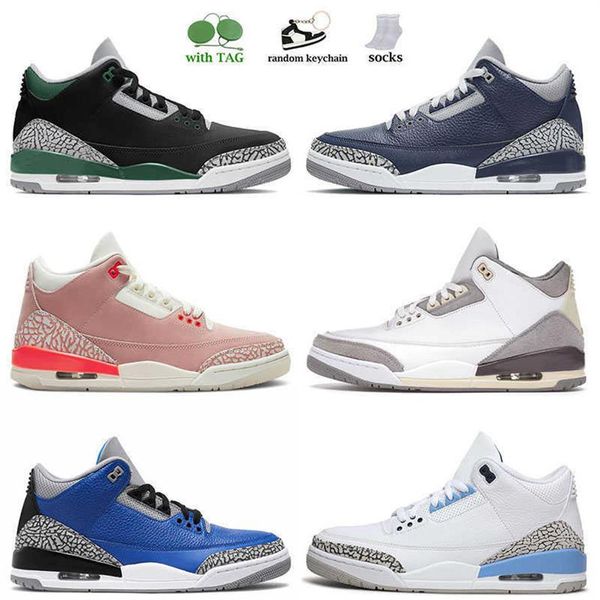 

unc 3s designer jumpman mens 3 basketball shoes laser orange pine green womens midnight navy racer blue cool grey infrared outdoora46