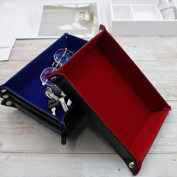 

dice tray portable folding rolling for use as game storage boxes & bins