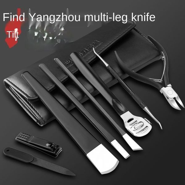 

nail art kits toe clippers stainless steel manicure knife 8-piece tool set decoration foot exfoliating file customization
