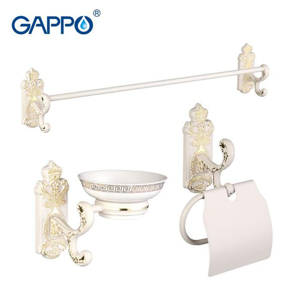 

bath accessory set gappo 3pc/set bathroom accessories towel bar,soap dish,toilet paper holder hardware sets g35t3