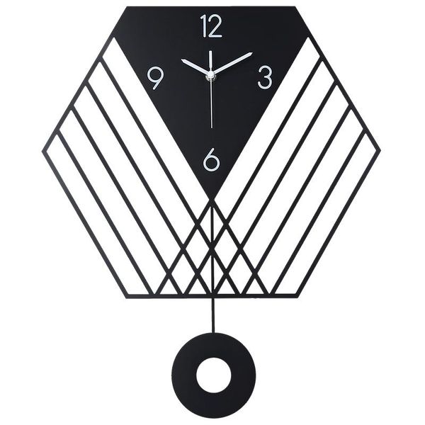

wall clocks creative nordic clock large art silent pendulum living room modern design reloj de pared home decor da60wc