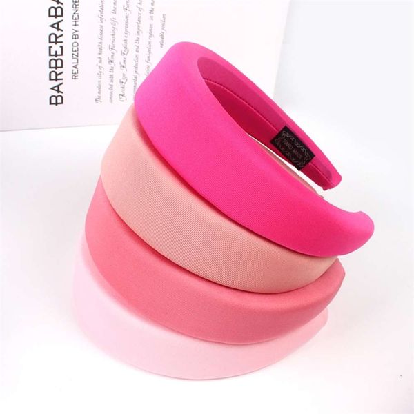 

ins creative new milk silk solid candy color sponge hairband headband, Silver