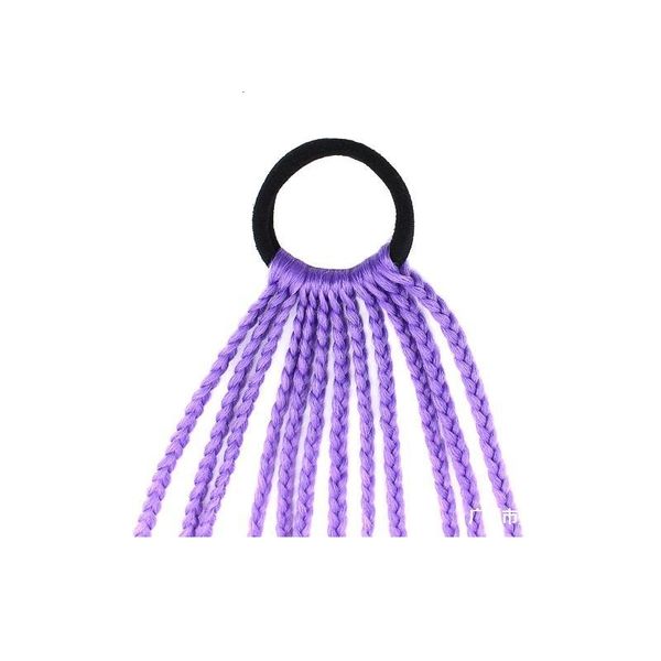

wig twist bandage type dirty braid long ethnic color ponytail children, Black