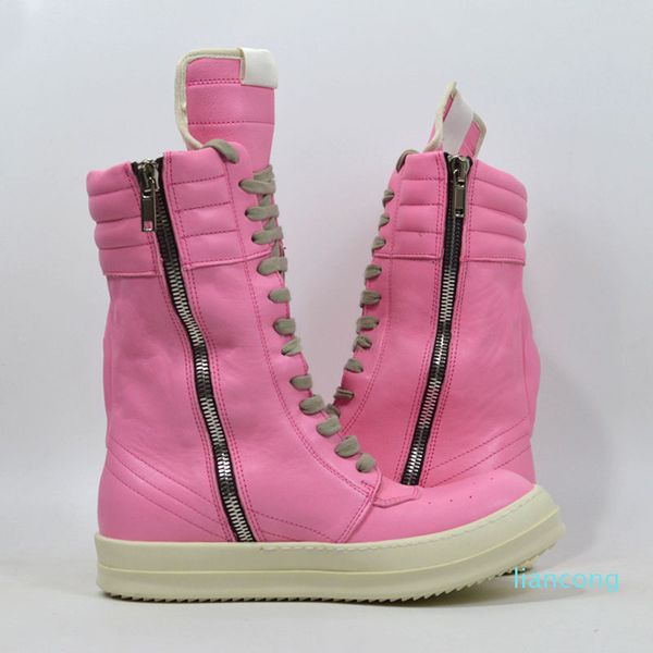 

spring women bootis pink women's leather ankle boots 37#30/d50, Black