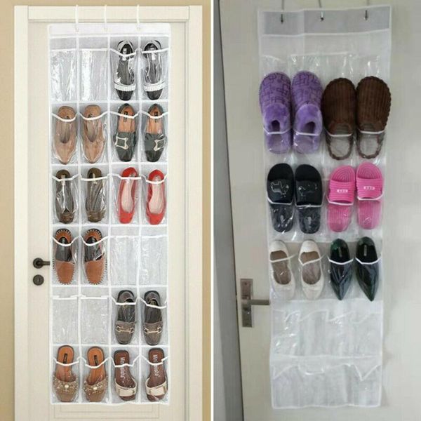 

storage boxes & bins hanging slippers rack shoe behind door pockets storages bags