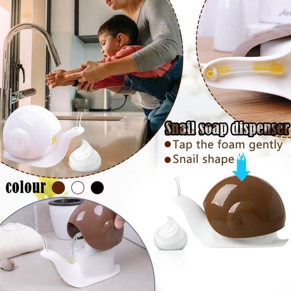 

storage bottles & jars 120ml creative snail design liquid soap dispenser facial cleanser organize bottle shampoo shower gel and lotion