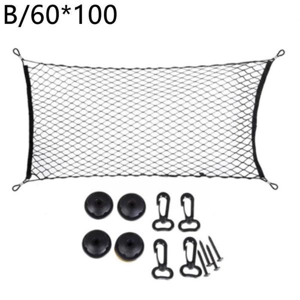 

car organizer trunk storage net auto back rear nets mesh nylon elastic universal for q7y6