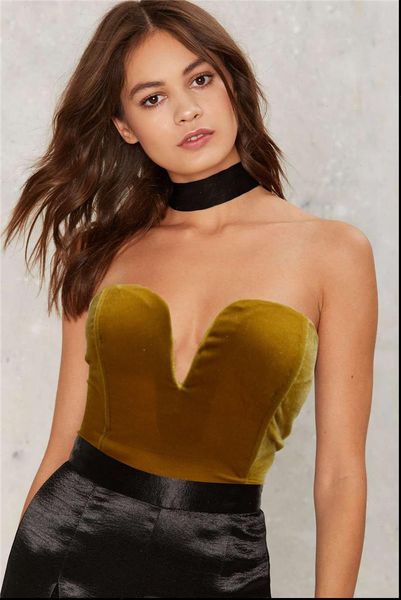 

deep v neck bodysuit womens rompers cross back velvet bodycon leopard printed basic strapless clubwear, Black;white