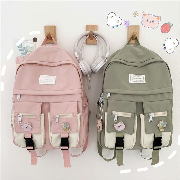 

backpack ins wind school bag female korean the wild high student junior japanese large-capacity travel