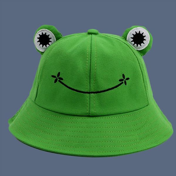 

green frog bucket hat for women summer autumn plain panama outdoor hiking beach fishing cap female sunhat bob, Blue;gray