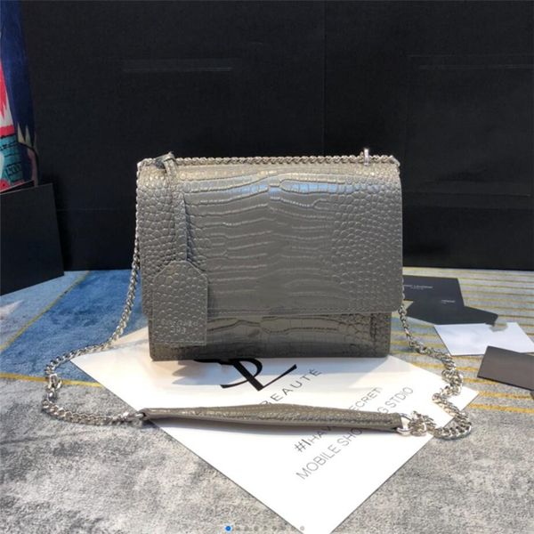 

2021 flap bag luxury designer handbags sunset original leather women shoulder bags fashion medium crossbody bag 442906