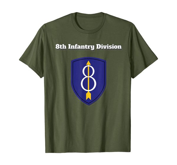 

8th Infantry Division Color Military Design T-Shirt, Mainly pictures