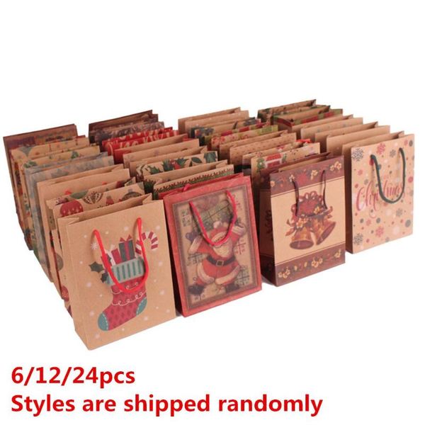 

gift wrap holiday christmas bag kraft paper packaging portable candy clothing wrapping cosmetics
