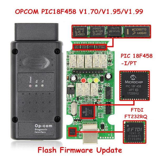 

code readers & scan tools 2021 opcom for op com 1.99 flash firmware update car diagnostic op-com 1.95 pic18f458 can bus obd obd2 auto