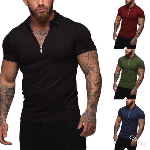 

qnpqyx new man fashion polo shirt casual fashion plain color short sleeve slim polo shirts, White;black